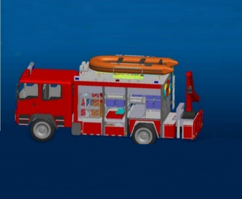 Rack-Absenksystem für aufblasbares Rettungsboot